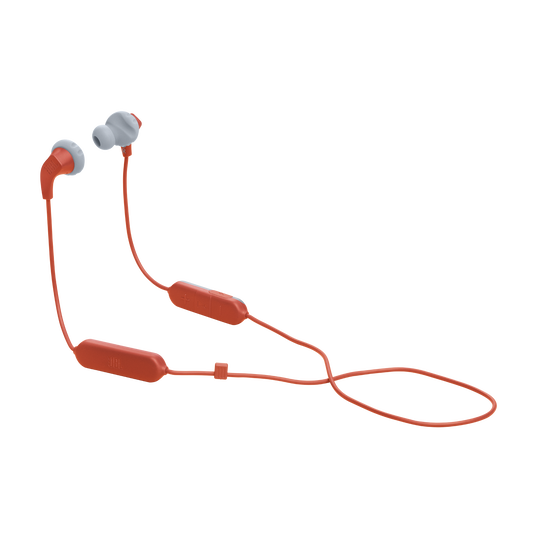 JBL Endurance Run 2 Wireless - Coral Orange - Waterproof Wireless In-Ear Sport Headphones - Hero